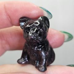 インテリア小物 天然石 ピカソジャスパー 猫ちゃん カービング 約113g