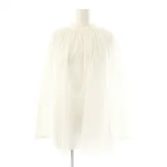 ボールジー BALLSEY トゥモローランド モダンコットン ギャザーチュニックブラウス 36 ホワイト /ES ■OS