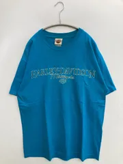HARLEY-DAVIDSON ハーレーダビッドソン Tシャツ/カットソー L ブルー