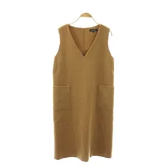 アンタイトル UNTITLED Vネックジャンパースカート ワンピース ノースリーブ 2 キャメル /DO ■OS