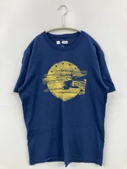 GAP ギャップ Tシャツ/カットソー S ネイビー 前面プリント ミドル丈 半袖 クルーネック(丸首)