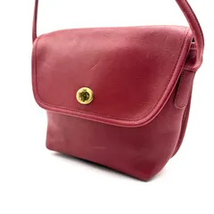 【良品】OLDCOACH y2k 80s Vintage red leather shoulder bag オールドコーチ ショルダーバッグ USA 赤 レッド