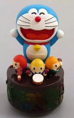 絶版レア】 ドラえもん 木製オルゴール どこでもドア 箱付き カノン