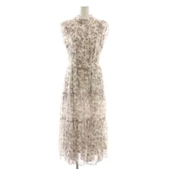 リリアンカラット LILLIAN CARAT ベリーガーデンティアードワンピース 花柄 ベルト付き 1 白 ホワイト /AG ■OS