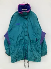 Columbia コロンビア マウンテンパーカー XL グリーン ナイロン 無地 ブランドロゴ ミドル丈
