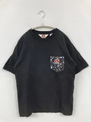 BEN DAVIS ベンデイビス Tシャツ/カットソー M ブラック 無地 ワンポイント ミドル丈 半袖 クルーネック(丸首)