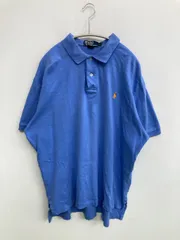 Polo by Ralph Lauren ポロバイラルフローレン ポロシャツ L ブルー 無地 ワンポイント 半袖