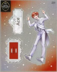 【中古】アクリルスタンド・アクリルパネル エース・トラッポラ グリッターアクリルスタンド(プラチナジャケットver.) 「ディズニー ツイステッドワンダーランド」