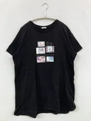 CINEMA CLUB シネマクラブ Tシャツ/カットソー L ブラック 前面プリント ミドル丈 半袖 クルーネック(丸首)