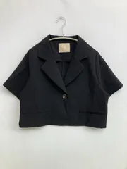 Ray Cassin レイカズン テーラードジャケット F ブラック 無地 ショート丈 フードなし シングル