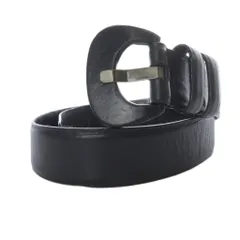 マックスマーラ MAX MARA ベルト レザー S 黒 ブラック