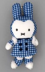 【新品タグ付き】ミッフィー マスコット ウィンター紺色千鳥格子 ミッフィー zakka festa ウインターマスコット 紺色の千鳥格子コート