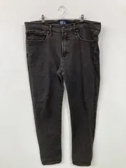 GAP ギャップ デニムパンツ 36 X 32 ブラック 無地 スキニー・タイト テーパード レギュラー ヴィンテージ