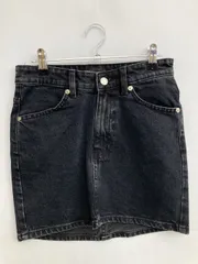 ZARA ザラ デニムスカート USA XS ブラック ショート・ミニ丈 タイト