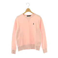 ポロ ラルフローレン POLO RALPH LAUREN 刺繍 長袖プルオーバー トレーナー スウェット SP ピンク /AQ ■OS