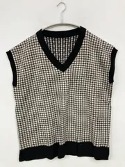 ベスト F ブラック チェック柄 その他総柄