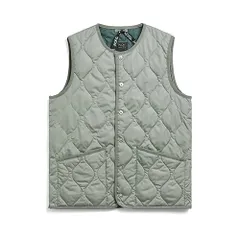 新品 [タイオン] ユニセックス ミリタリー クルーネックボタン ダウンベスト 004B2ML-1