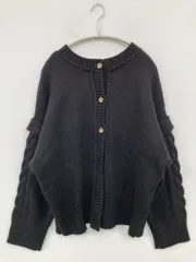 カーディガン/ボレロ F ブラック ミドル丈 長袖 無地