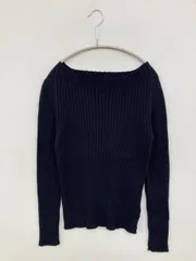 URBAN RESEARCH DOORS アーバンリサーチドアーズ ニット/セーター One ネイビー コットン ナイロン シルク ニット 無地 ミドル丈 長袖 ボートネック