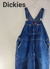 ジェニュインディッキーズ　デニムオーバーオール　濃紺　ペインター　ワーク　M Dickies - ジェニュインディッキーズ デニムオーバーオール 濃紺