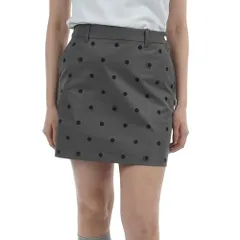新品 [ニューバランス] ゴルフ レディース スカート (4WAYストレッチ・ドット柄) / 012-5134505 024_グレー 00 [XS]