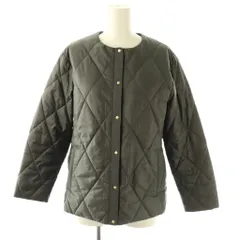 ジェイプレス J.PRESS キルティングジャケット アウター ノーカラー P5 グレー /CX ■OS