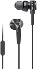 ソニー イヤホン 重低音モデル MDR-XB75AP : カナル型 リモコン・マイク付き ブラック MDR-XB75AP B