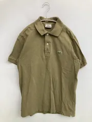 LACOSTE ラコステ ポロシャツ 2 カーキ 無地 ワンポイント ブランドロゴ 半袖