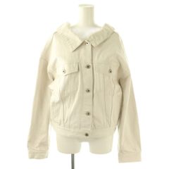 リリーブラウン Lily Brown デニムジャケット Gジャン F アイボリー /HK ■OS