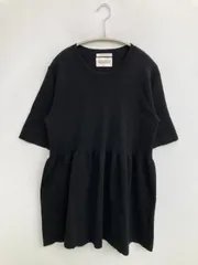 OPAQUE.CLIP オペークドットクリップ Tシャツ/カットソー L ブラック 無地 ミドル丈 半袖 クルーネック(丸首)