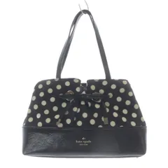 ケイトスペード KATE SPADE ドット ハンドバッグ 切替 黒