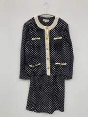 Belle Ellensen セットアップ 11AR66 ネイビー ドット柄