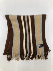 TAKEO KIKUCHI タケオキクチ マフラー ブラウン ストライプ柄