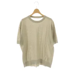 ジャーナルスタンダード JOURNAL STANDARD 24SS アイスコットンハーフスリーブニット カットソー グリーングレー /DO ■OS