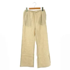 プラージュ Plage Linen Bias Relax パンツ ストレート リネン 36 ベージュ /HK ■OS