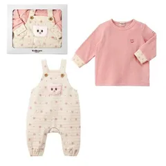 新品 [MIKIHOUSE HOT BISCUITS] [ミキハウス ホットビスケッツ] セパレートセット【BOX付き】 ピンク 70cm 74-9995-380