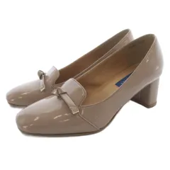 マッキントッシュフィロソフィー パンプス スクエアトゥ 22.5cm ピンクベージュ 676369