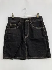 デニムスカート 26 (S) ブラック ショート・ミニ丈 台形