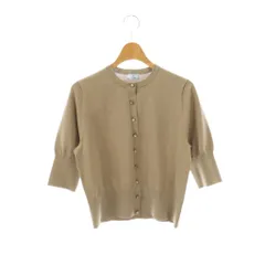 クミキョク 組曲 KUMIKYOKU 洗える CANDYボタン 半袖カーディガン ニット 2 ベージュ /DF ■OS