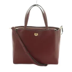 サマンサタバサ Samantha Thavasa 2WAYバッグ ハンドバッグ ショルダーバッグ レザー ワインレッド /MI ■OS