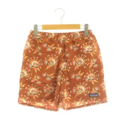 パタゴニア Patagonia ショートパンツ ハーフパンツ 総柄 メッシュ裏地 XS 茶 マルチカラー 57021 /CX ■OS