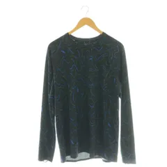 パタゴニア Patagonia 24AW キャプリーン ミッドウェイト クルー カットソー 総柄 L 黒 青 緑 44427 /CX ■OS