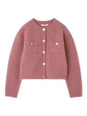 新品 [スナイデル] フォックスファーニットジャケット SWNJ244041 レディース PNK Free Size