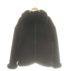 エミリアウィズ EmiriaWiz フェイクムートンブルゾン ジャケット ジップアップ F ブラック /DF ■OS