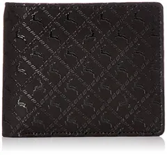 新品 [インデンヤ] 二つ折り財布 札入れJ 2006-01-165 黒地鹿革×黒漆 ディアー柄