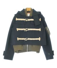25AW sacai サイズ1 ダッフル ネイビー メルトンダッフルコート - メルカリ
