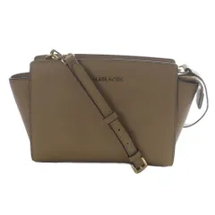 マイケルコース MICHAEL KORS セルマ ショルダーバッグ ロゴ レザー 茶