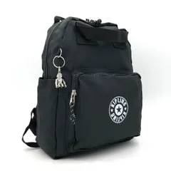 【美品】キプリング kipling リュックサック バックパック 黒 ナイロン