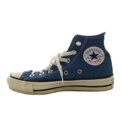 コンバース CONVERSE MADE IN JAPAN ALL STAR HI ハイカットスニーカー 4.5 青 ブルー 白 ホワイト /SS ■OS ■SH