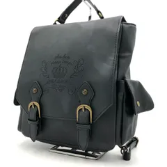 アクシーズファム axes femme リュック バックパック 黒 王冠 型押し